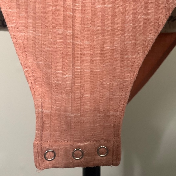 Free People Sleeveless Round Neck Ribbed Tank Leotard Top Size: M NWOT - Picture 7 of 9